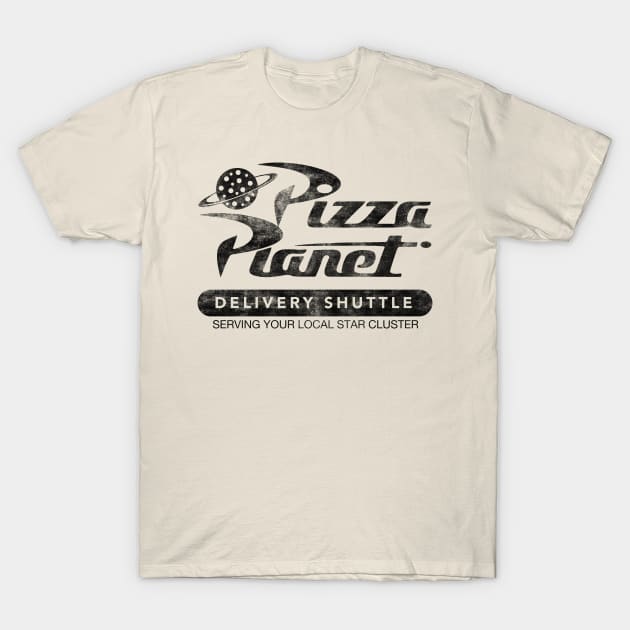 Pizza Planet Vintage T-Shirt by mech4zone